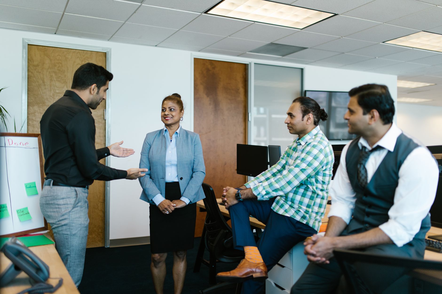 Indian business team discussion for Customer Loyalty article