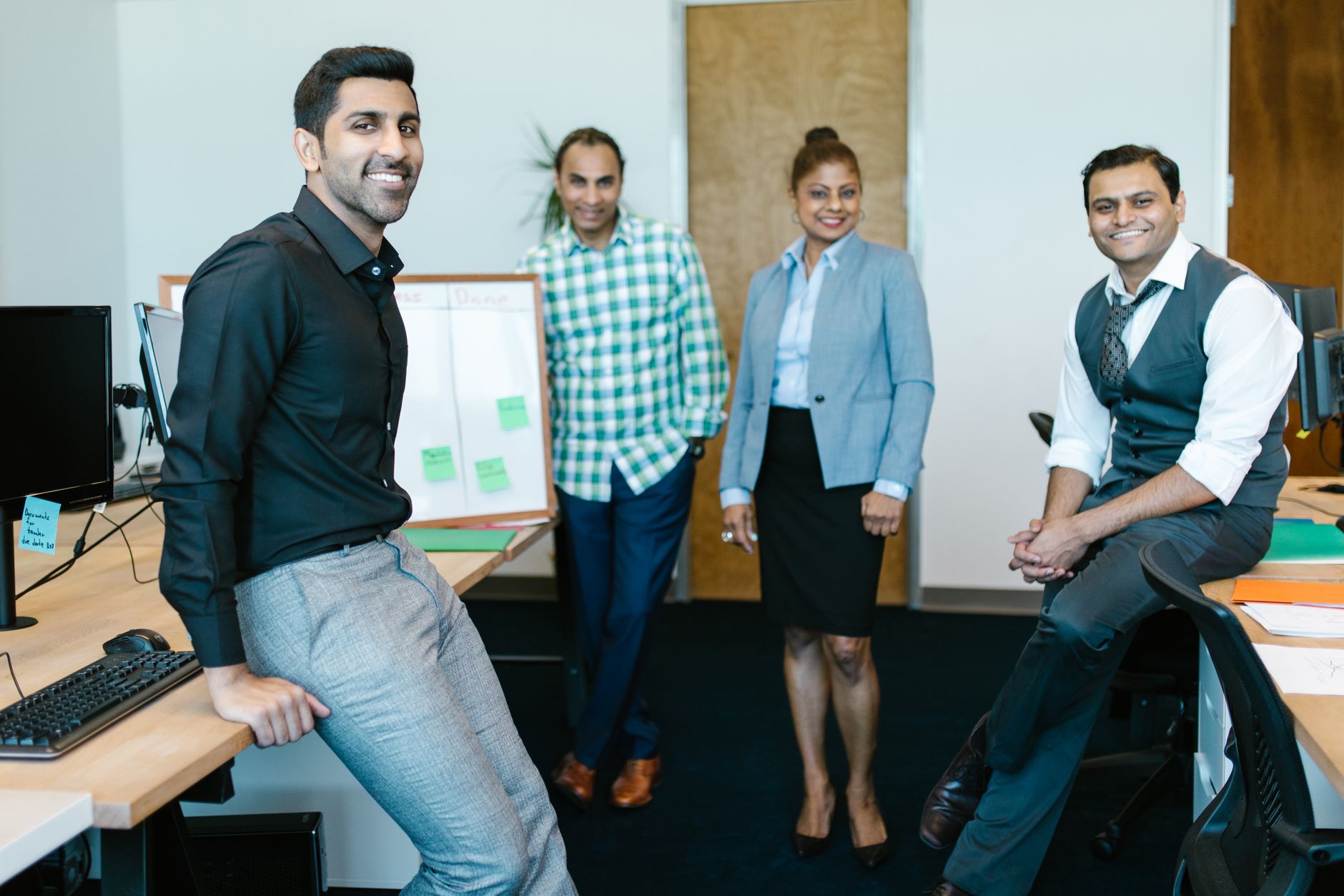 Indian business team discussion for Industry Rewards article